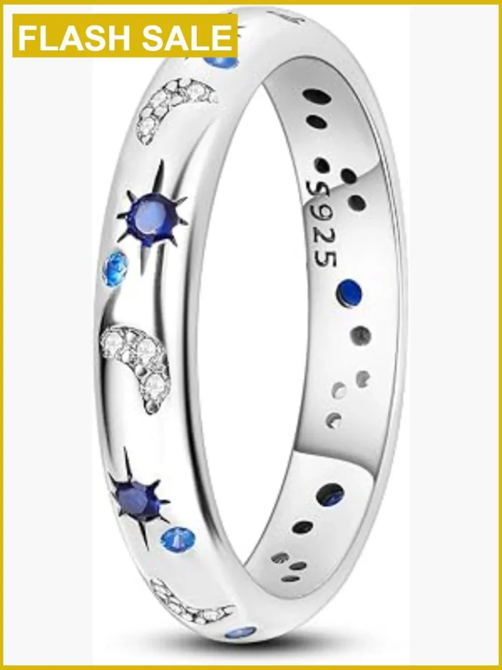 Sterling Silver Stackable Eternity Ring for Women